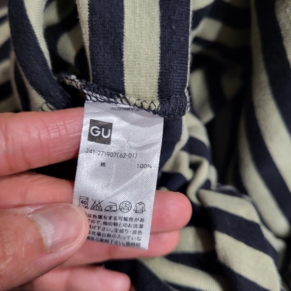 GU - Dresses Women Striped Basics Vintage All-match Ladies - Picture 5 of 8